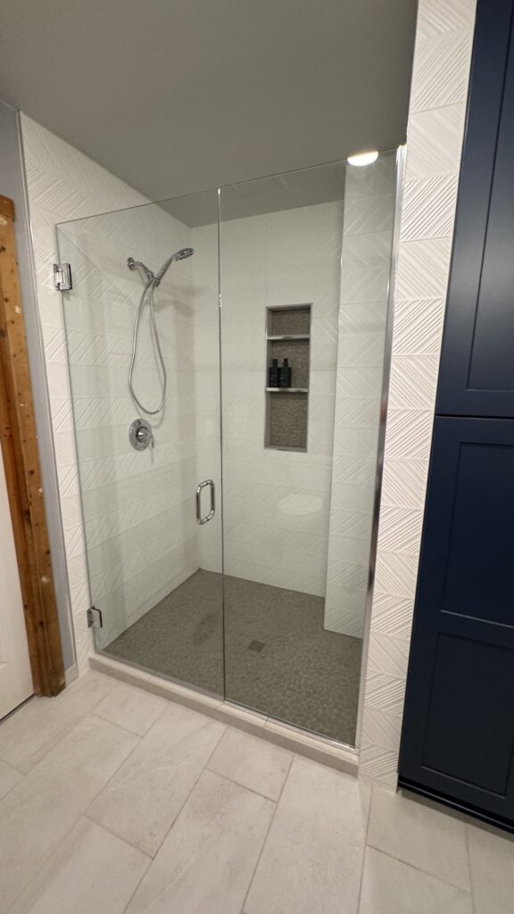 Bathroom renovation with new fixtures