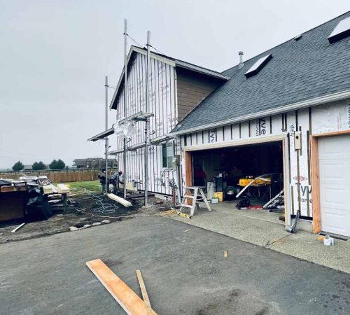 Outdoor renovation work